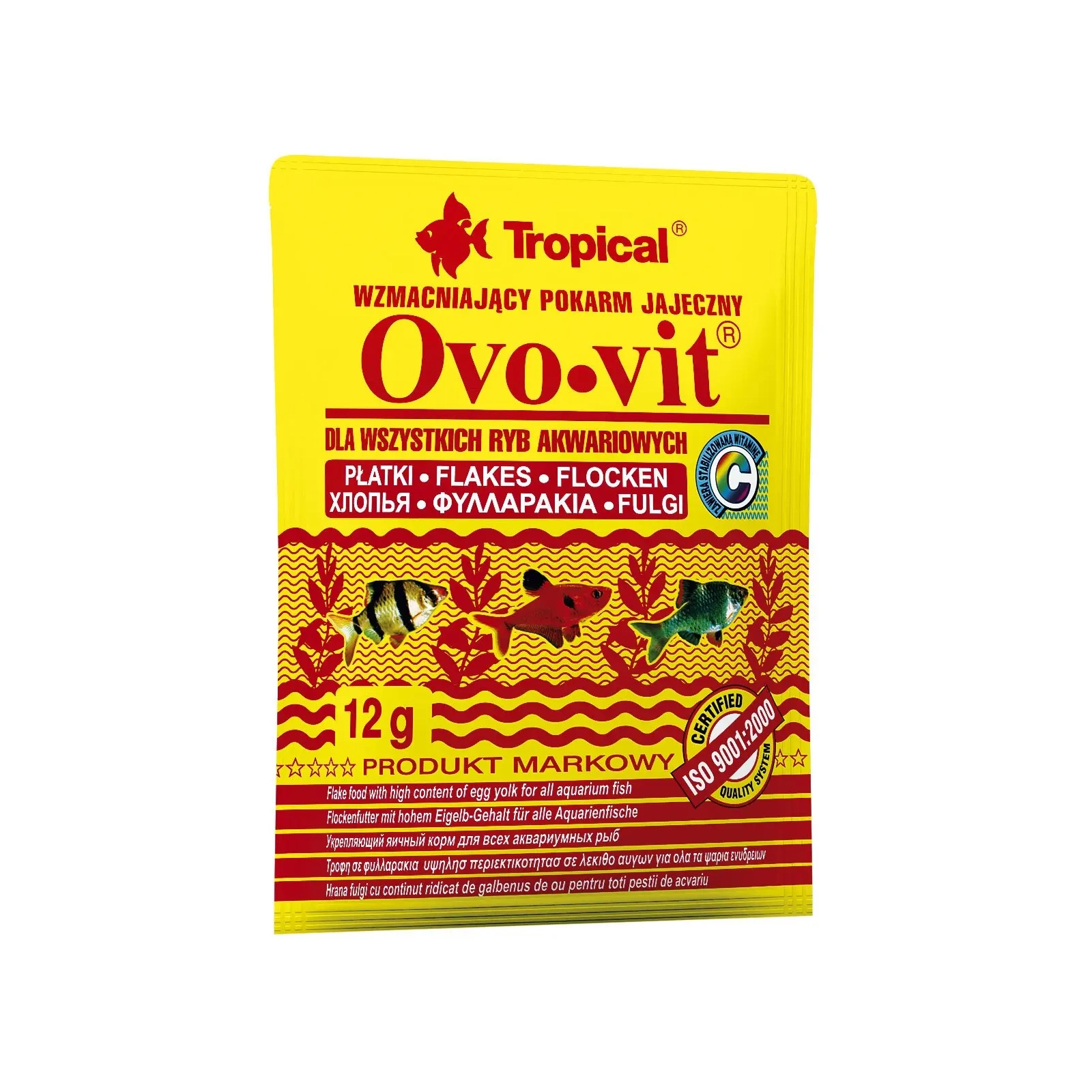 Корм для рыб Tropical Ovo-Vit в хлопьях 12 г (5900469744314)
