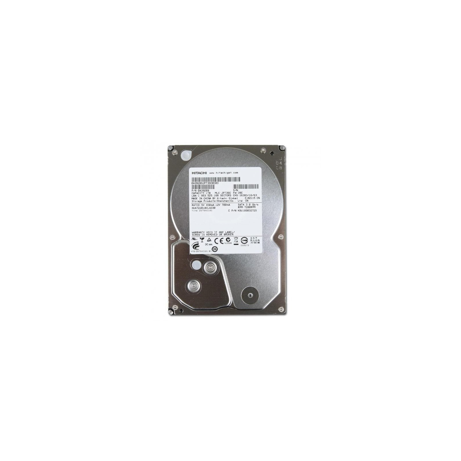 Жесткий диск 3.5" 1TB WDC Hitachi HGST (# HUA722010CLA330 #)