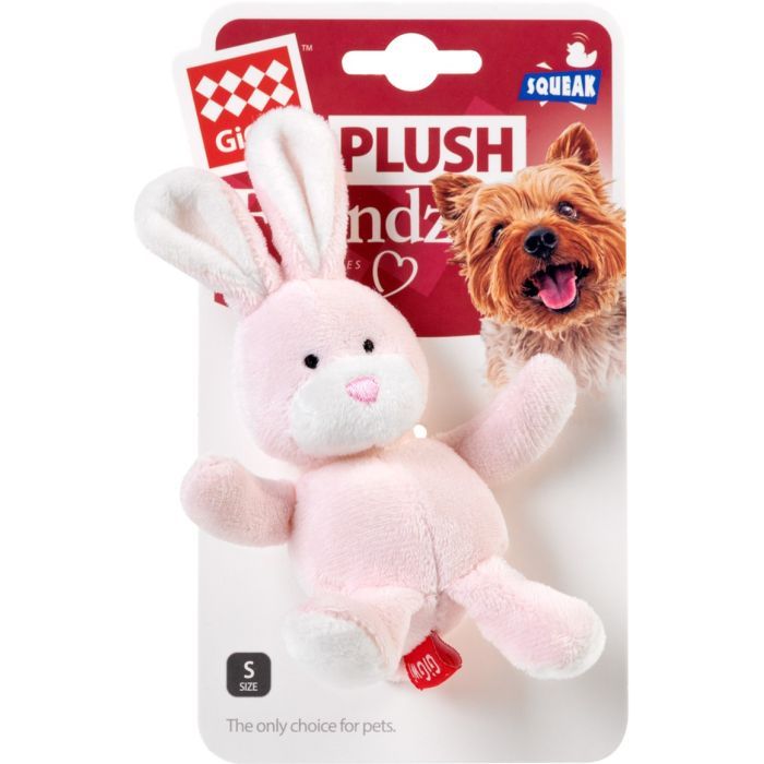 Игрушка для собак GiGwi Plush Заяц с пищалкой 11 см (75119) изображение 2