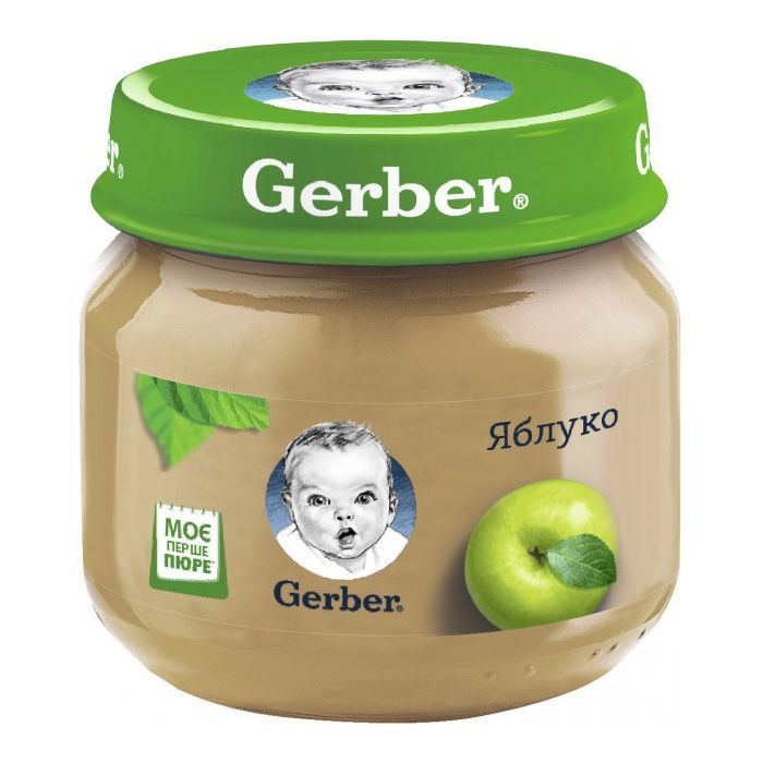 Дитяче пюре Gerber Яблуко з 6 місяців 80 г (7613033514036)