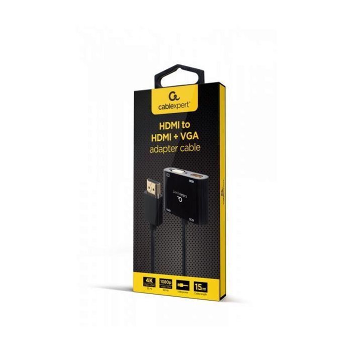 Перехідник Cablexpert HDMI to HDMI/VGA+audio 3.5mm (A-HDMIM-HDMIFVGAF-01) зображення 5