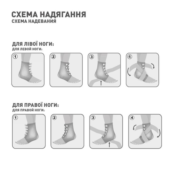 Бандаж MedTextile Бандаж на гомілковостопний суглоб (неопреновий), розмі (4820137291760) изображение 4