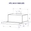 Витяжка кухонна Minola HTL 5614 BLF 1000 LED зображення 12