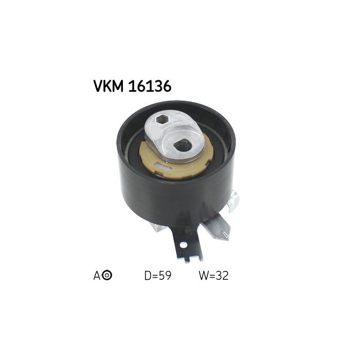Ролик натягувача ременя SKF VKM 16136