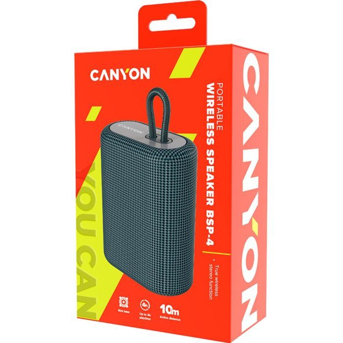 Акустическая система Canyon BSP-4 Bluetooth Blue (CNE-CBTSP4BL) изображение 4