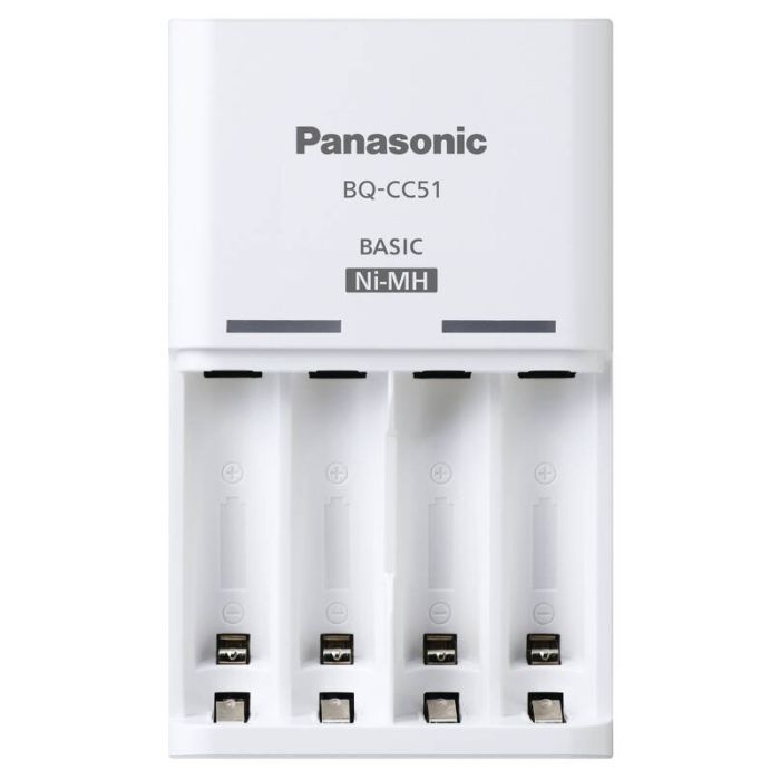 Зарядное устройство для аккумуляторов Panasonic Basic Charger + Eneloop 4AA 2000 mAh New (K-KJ51MCD40E) изображение 3