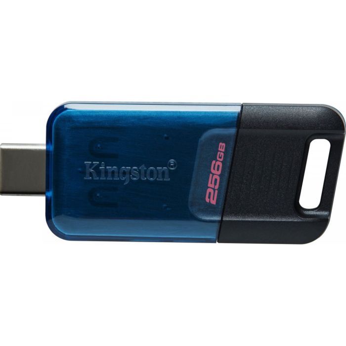 USB флеш накопитель Kingston 64GB DataTraveler 80 M USB-C 3.2 Blue/Black (DT80M/64GB) изображение 3