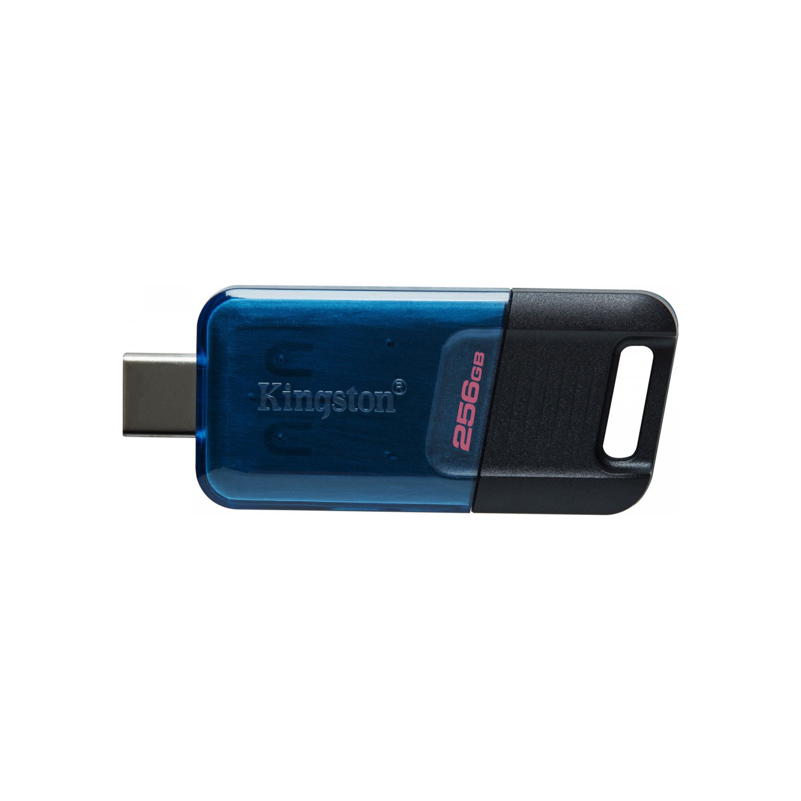 USB флеш накопичувач Kingston 64GB DataTraveler 80 M USB-C 3.2 Blue/Black (DT80M/64GB) зображення 3