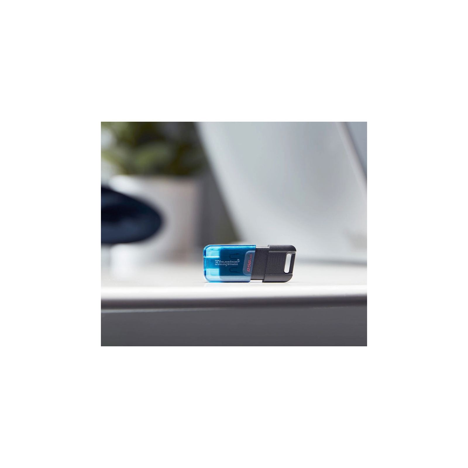 USB флеш накопитель Kingston DataTraveler 80 M Blue/Black (DT80M/128GB) изображение 5
