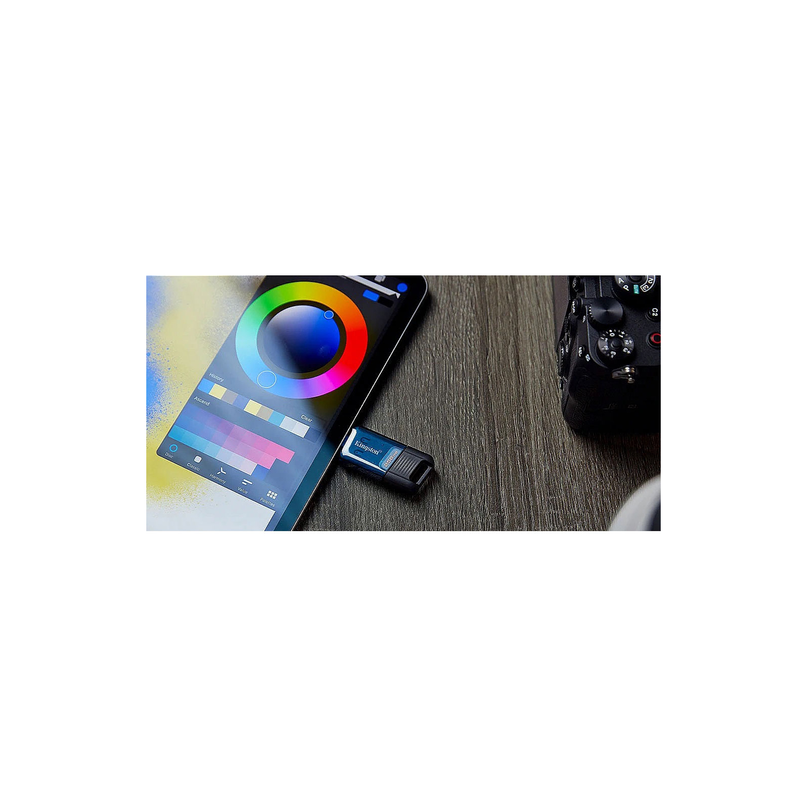 USB флеш накопитель Kingston DataTraveler 80 M Blue/Black (DT80M/128GB) изображение 6