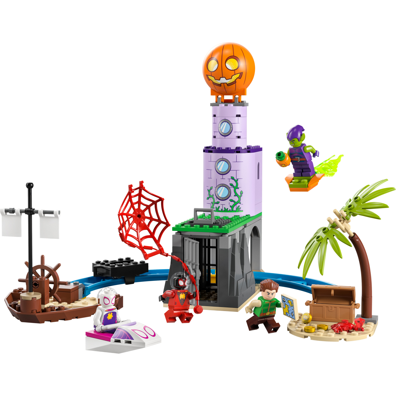 Конструктор LEGO Marvel Команда Паука на маяке Зеленого Гоблина 149 деталей (10790) изображение 2