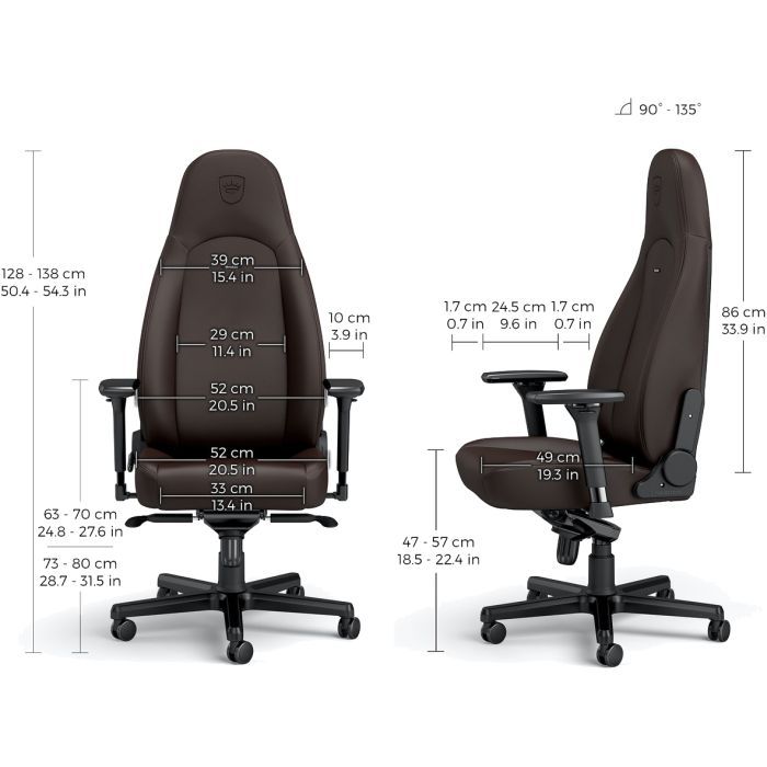 Кресло игровое Noblechairs Icon Java Edition (NBL-ICN-PU-JED) изображение 7