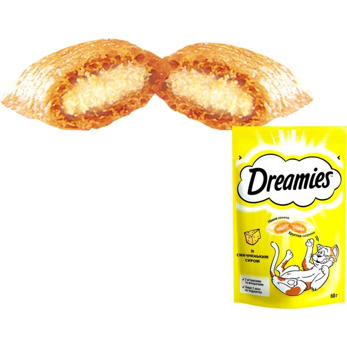Ласощі для котів Dreamies із сиром 60 г (4008429037986) зображення 3
