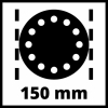 Шлифовальная машина Einhell пневматическая TC-PE 150 (4133330) изображение 9
