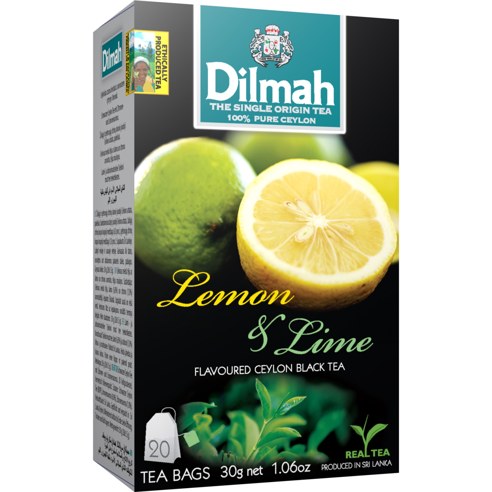 Чай Dilmah Лимон и лайм 20х1.5г (9312631142136)