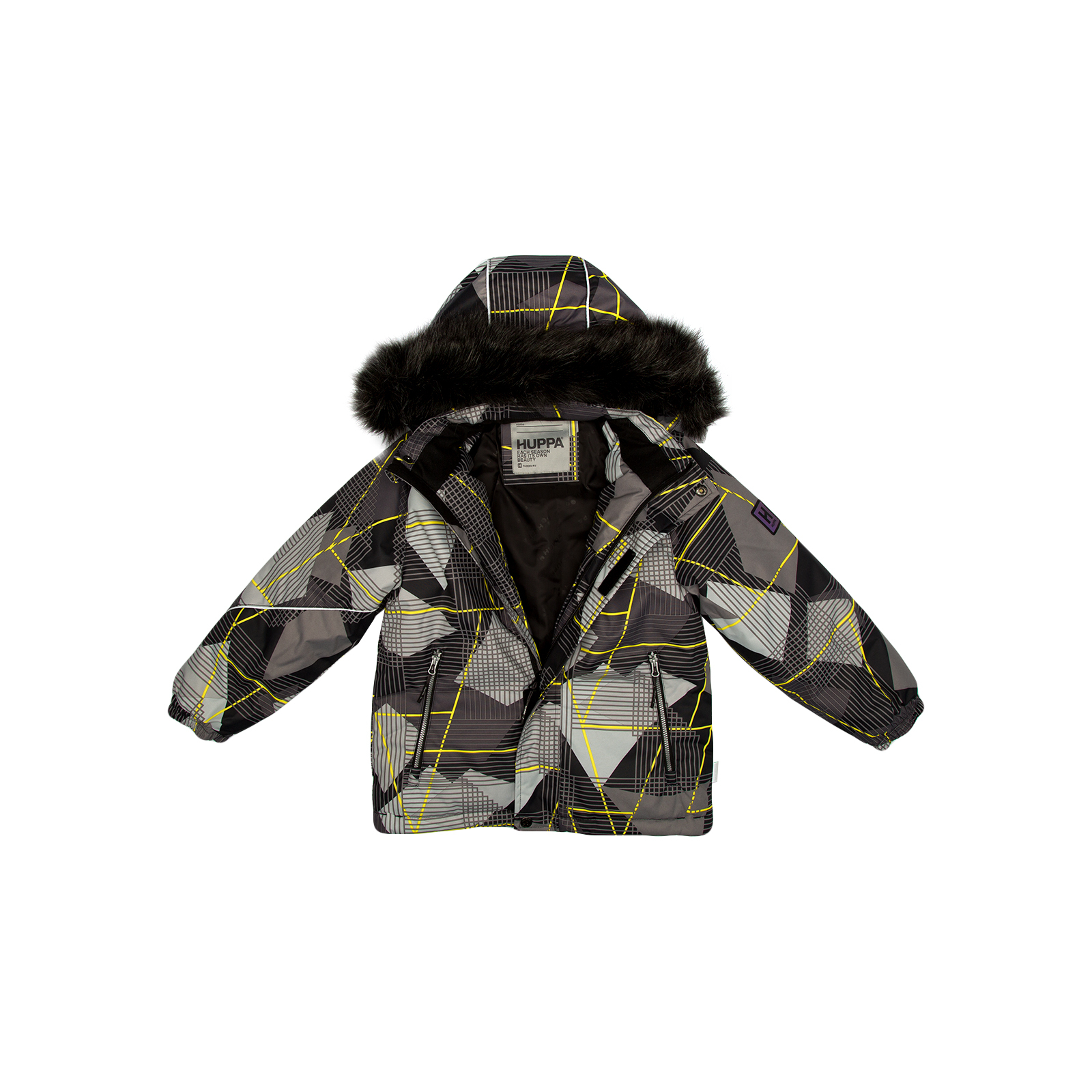 Куртка Huppa ANTE 17960030 чёрный с принтом 128 (4741632101128) изображение 4