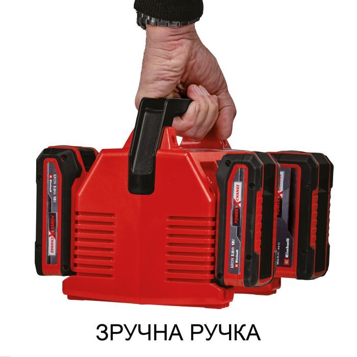 Зарядное устройство для аккумуляторов инструмента Einhell 18V 2x2 Power X-Quattrocharger 4A, PXC (4512102) изображение 2