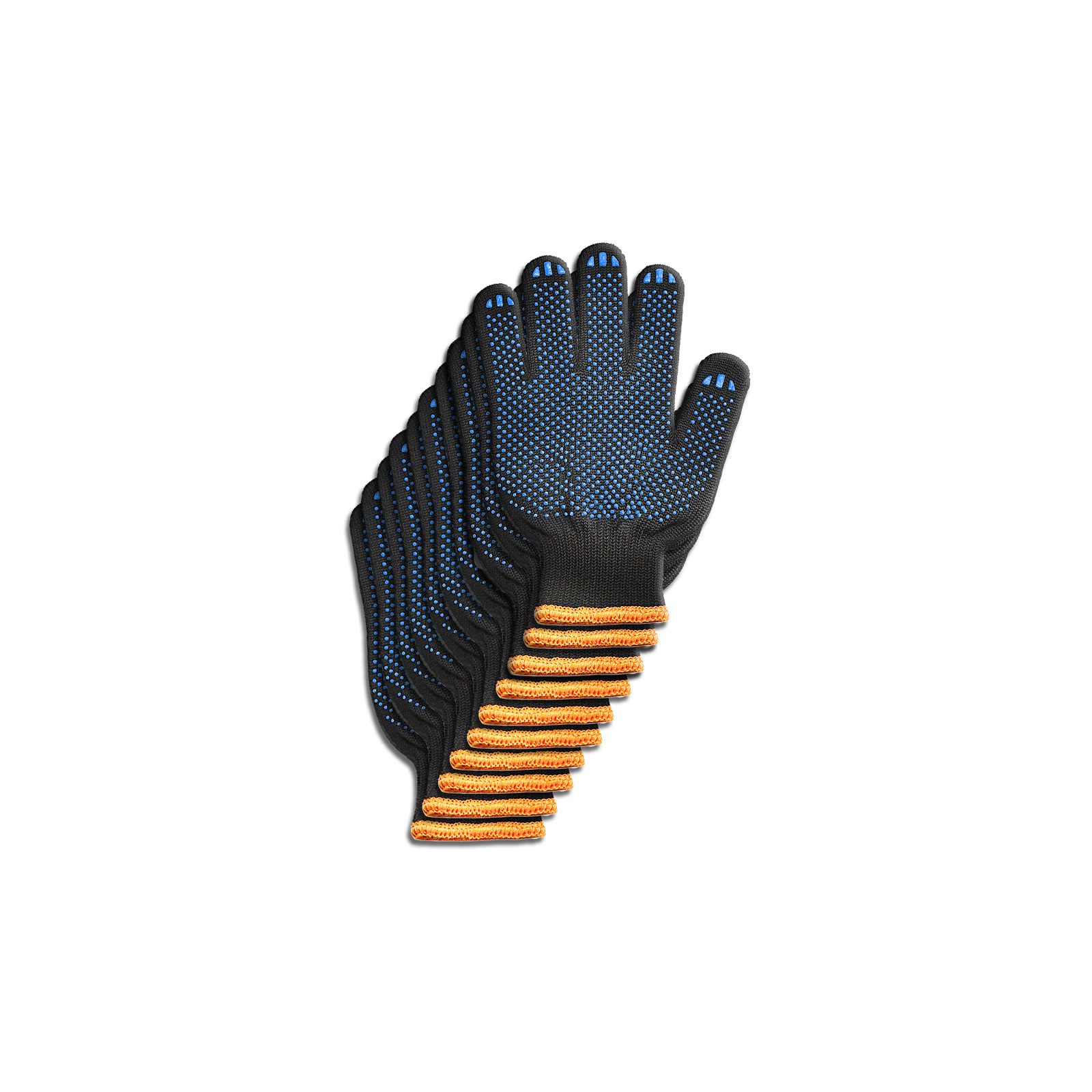 Защитные перчатки Stark Black 5 нитей 10 шт (510551101.10)