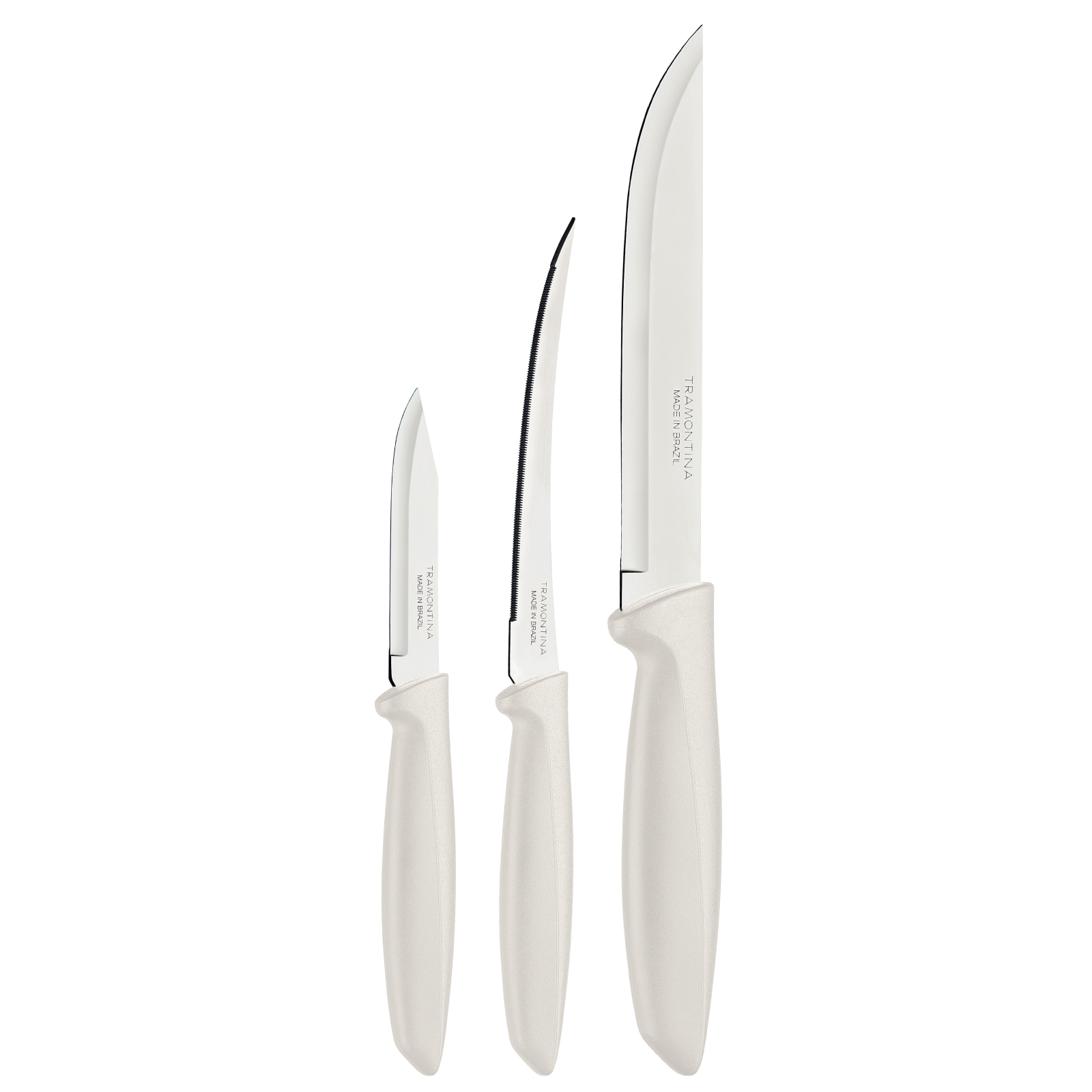 Набор ножей Tramontina Plenus Light Grey 3 шт (23498/313)