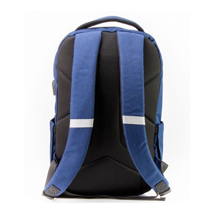 Рюкзак шкільний Optima 17.5" USB Techno чоловічий 0.7 кг 16-25 л Синій з виділеними елементами (O97590-02) зображення 2