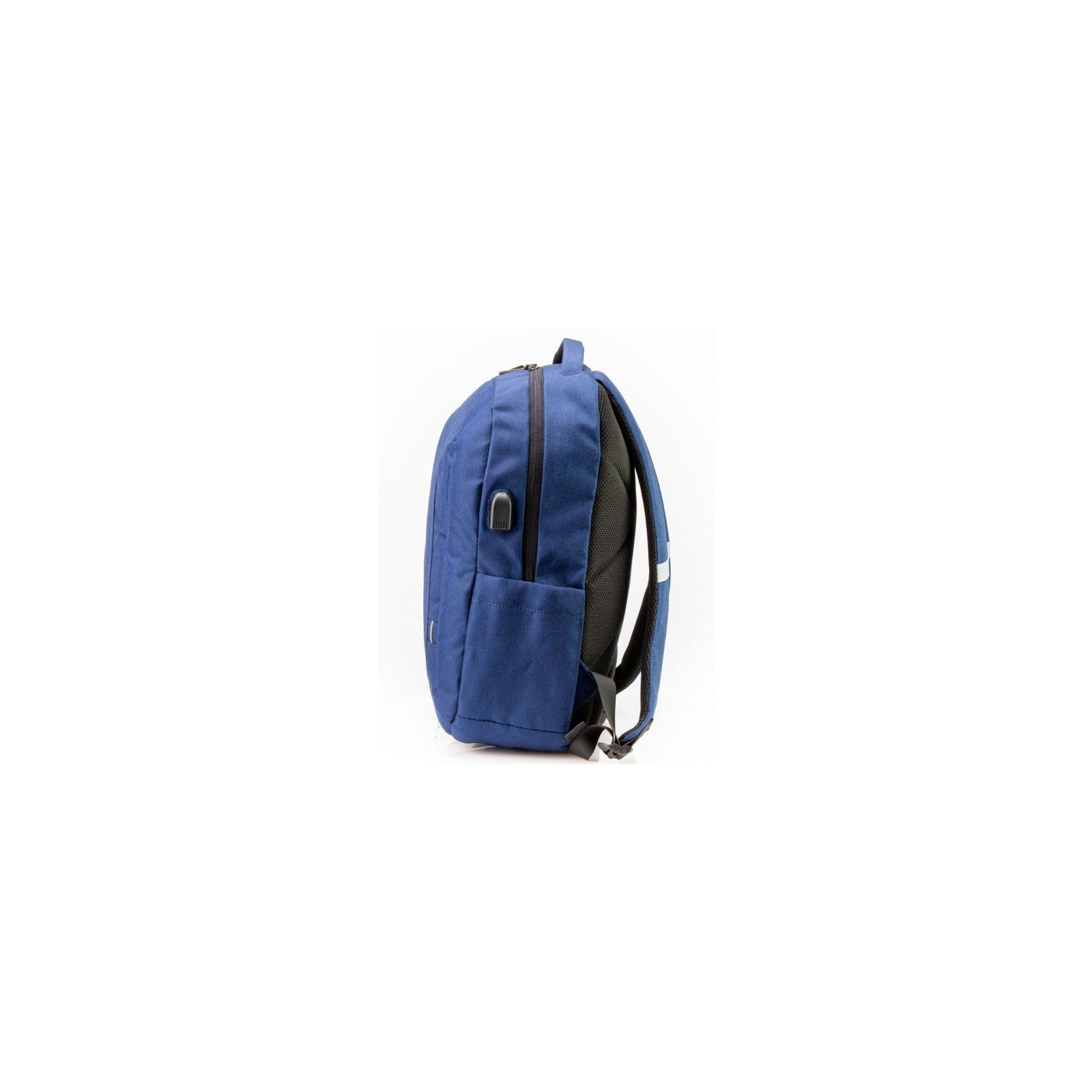 Рюкзак школьный Optima 17.5" USB Techno мужской 0.7 кг 16-25 л Синий с выделенными элементами (O97590-02) изображение 4
