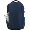 Рюкзак школьный Optima 17.5" USB Techno мужской 0.7 кг 16-25 л Синий с выделенными элементами (O97590-02) изображение 6