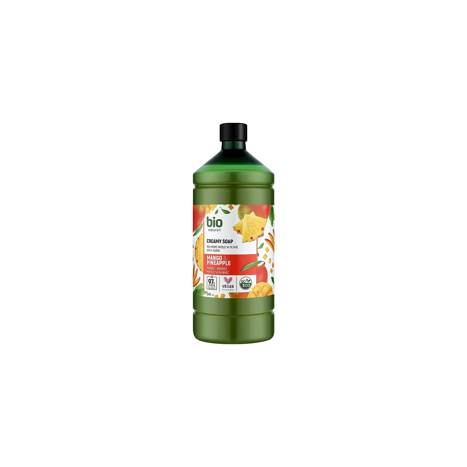 Жидкое мыло Bio Naturell Mango & Pineapple Creamy Soap Манго и ананас запаска 946 мл (4820168434518)