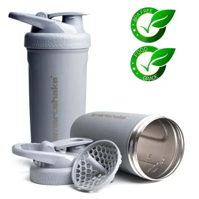 Шейкер спортивный SmartShake Reforce Stainless Steel 30oz/900ml Gray (11150003) изображение 8