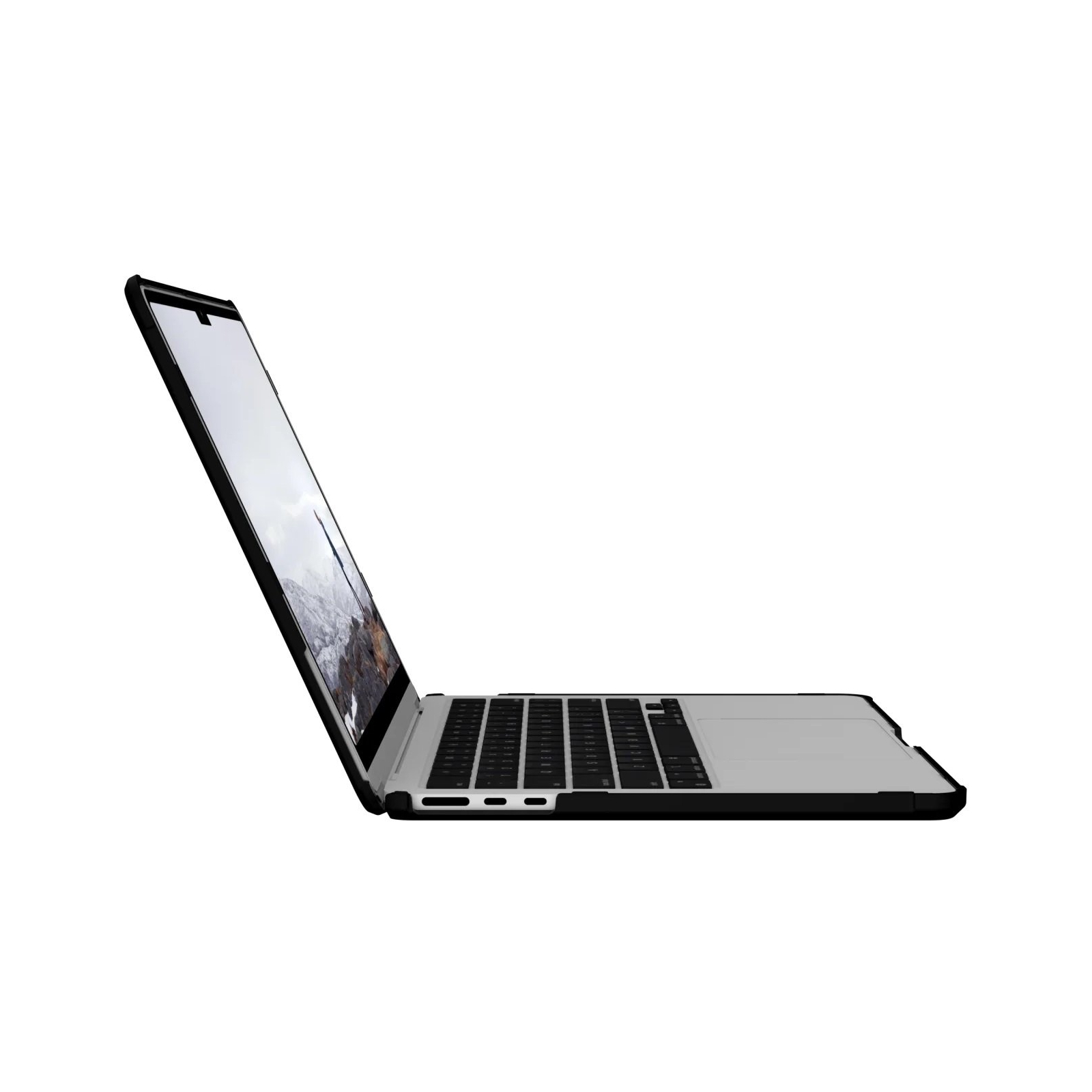 Чехол для ноутбука UAG 13" Apple MacBook AIR 2022 Lucent, Black/Black (134008114040) изображение 4