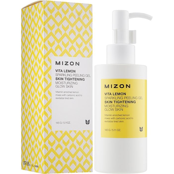Гель для умывания Mizon Vita Lemon Sparkling Peeling Gel 145 г (8809663752415) изображение 2