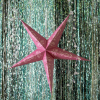 Елочная игрушка Novogod`ko Звезда бумажная, 3D, пудро-розовая, 60 см, LED (974217) изображение 2