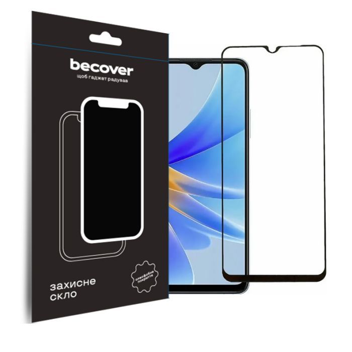 Скло захисне BeCover Oppo A17/A17k 4G Black (709774)