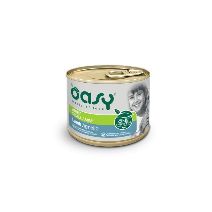 Консервы для собак OASY One Animal Protein ADULT Small/Mini с ягненком 200 г (8053017344362)