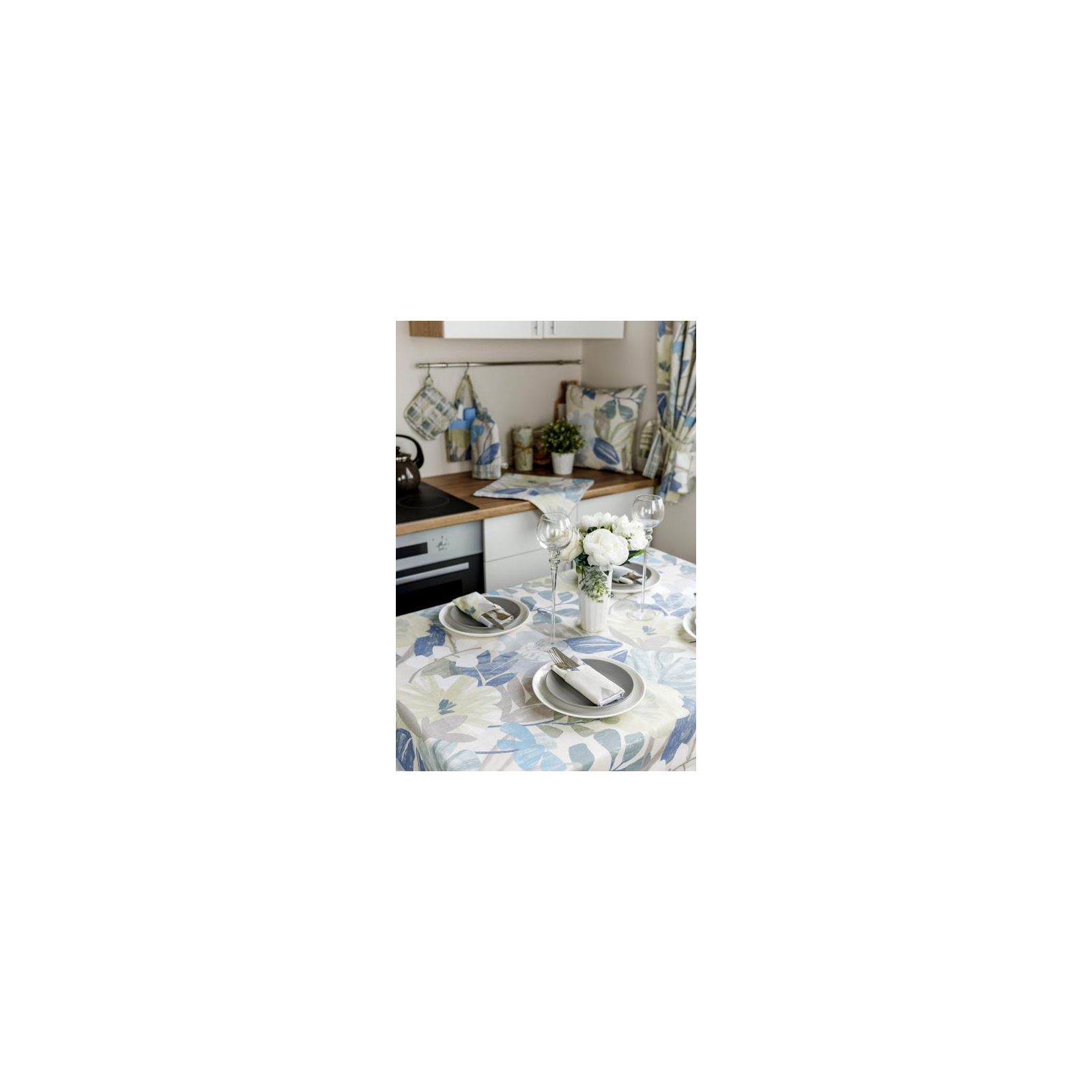 Серветка на стіл Прованс Блакитні Квіти 35х45 см (4823093449633) зображення 5