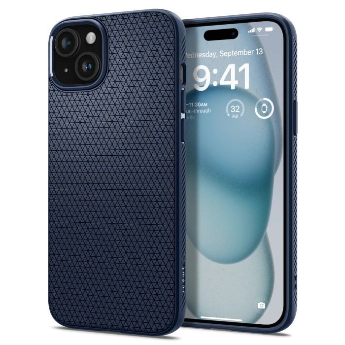 Чехол для мобильного телефона Spigen Apple iPhone 15 Liquid Air NavyBlue (ACS06791) изображение 2