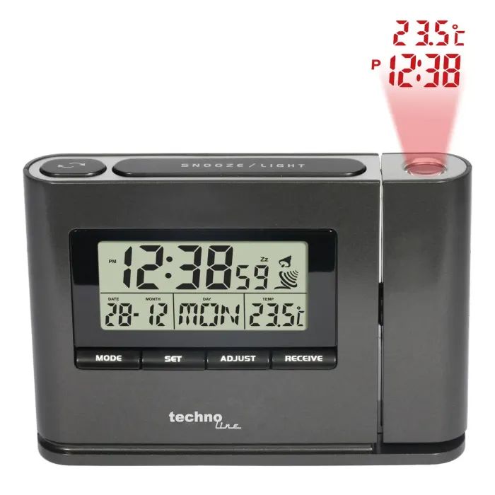 Настольные часы Technoline WT519 проекционный Anthracite (DAS301811)