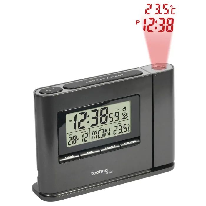 Настольные часы Technoline WT519 проекционный Anthracite (DAS301811) изображение 2