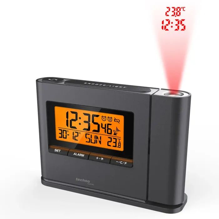 Настольные часы Technoline WT519 проекционный Anthracite (DAS301811) изображение 5