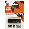 USB флеш накопитель Mibrand 64GB Mink Black USB 2.0 (MI2.0/MI64P4B) изображение 2