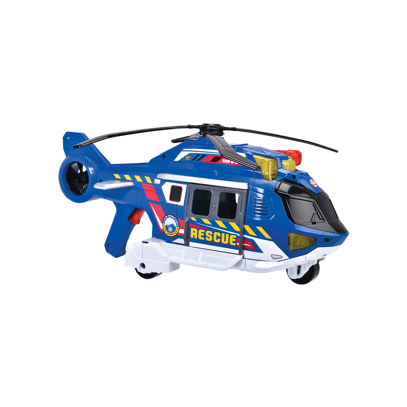 Спецтехніка Dickie Toys Функціональний вертоліт Служба порятунку з лебідкою зі звуком та світловими ефектами 36 см (3307002) зображення 7