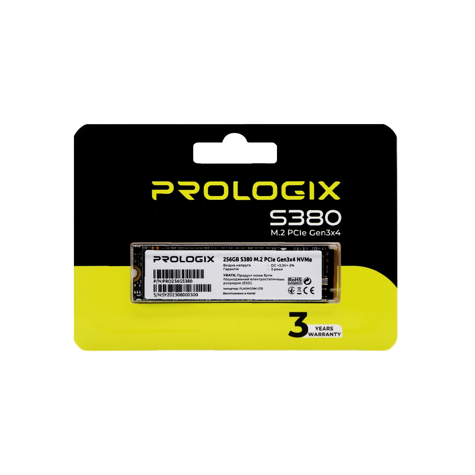 Накопитель SSD M.2 2280 256GB Prologix (PRO256GS380) изображение 4