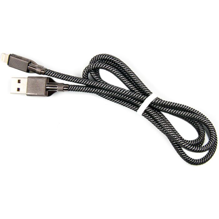 Дата кабель USB 3.0 AM to Lightning 1.0m 4A black Dengos (NTK-L-KPR-USB3-BLACK) зображення 3