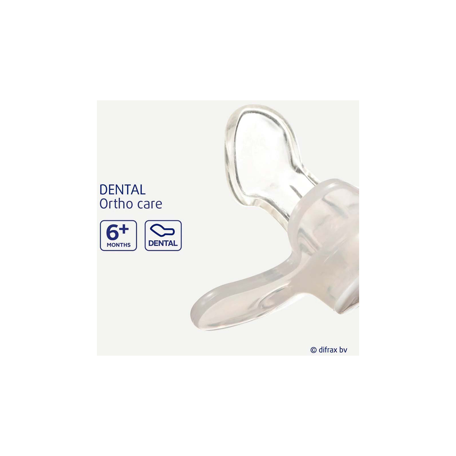Пустушка Difrax Dental, 6+ міс (800 Pistache) зображення 3