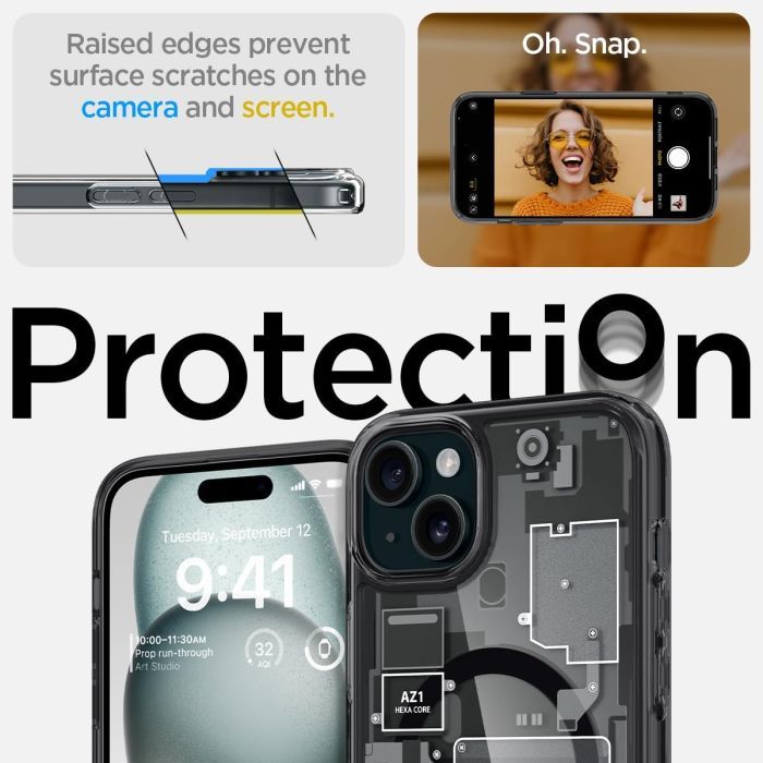 Чехол для мобильного телефона Spigen Apple iPhone 15 Ultra Hybrid MagFit Zero One (ACS06806) изображение 7