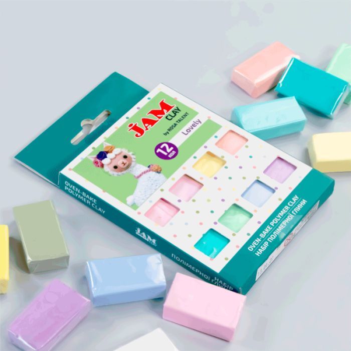 Пластика Jam Clay Rosa Talent Lovely 12 шт х 20 г (4823098528739) зображення 3