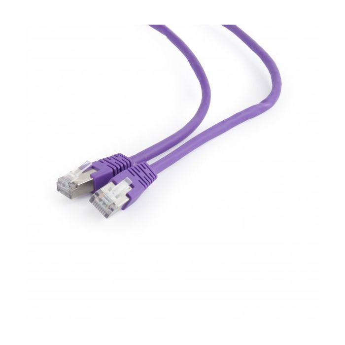 Патч-корд 0.5м FTP cat 6 CCA violet Cablexpert (PP6-0.5M/V) изображение 2