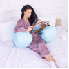 Подушка MirSon для беременных и отдыха Eco Line №8013 U-образная Blue (2200006178378) изображение 5