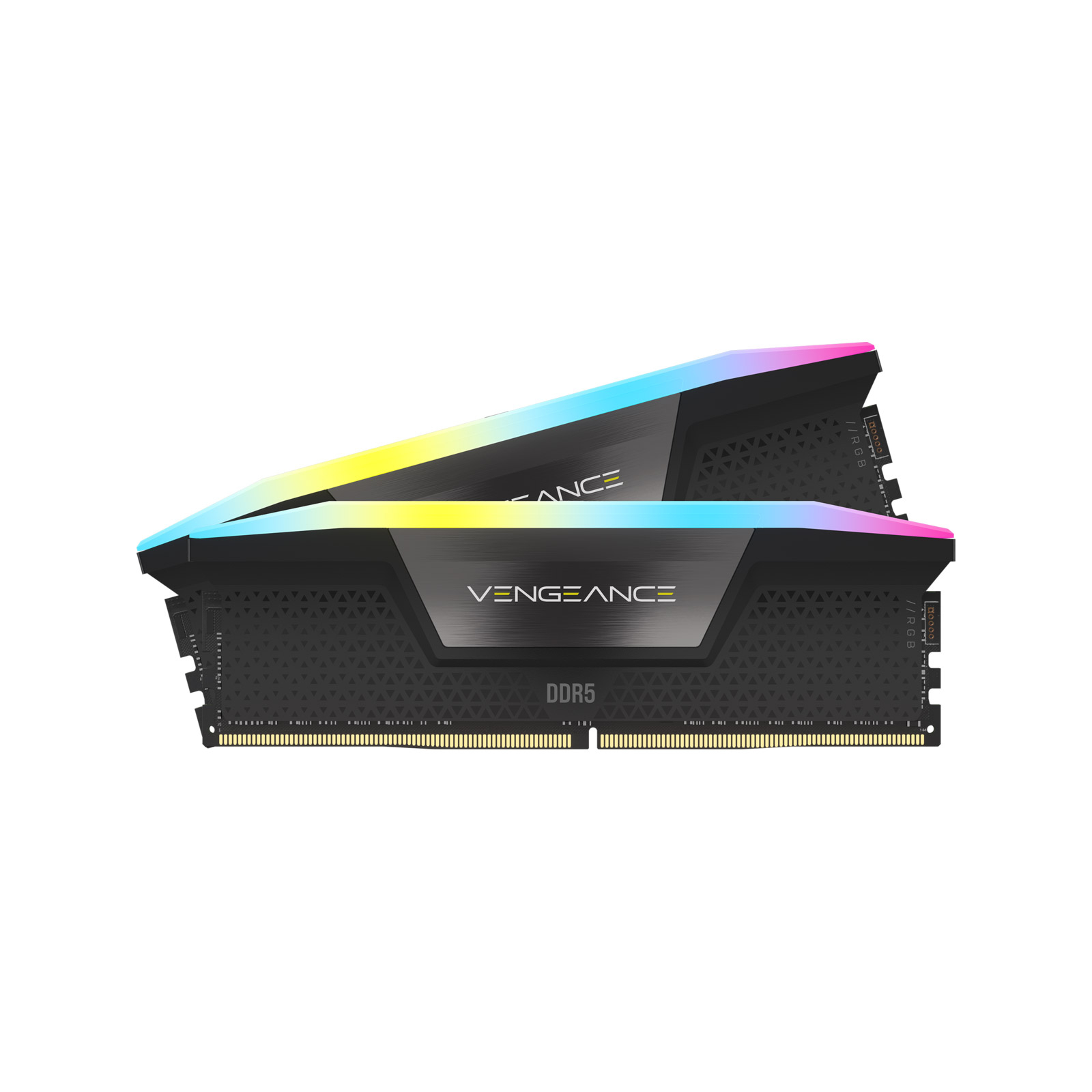Модуль памяти для компьютера DDR5 48GB (2x24GB) 7000 MHz Vengeance RGB Black Corsair (CMH48GX5M2B7000C36) изображение 3