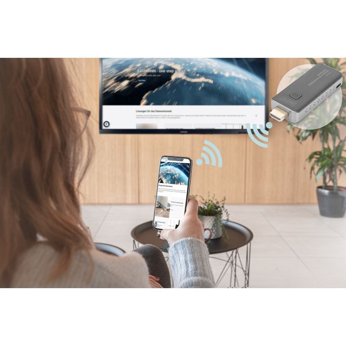 Адаптер Digitus Click Present Mini - Wireless Collaboration System HDMI, 1xTX, 1xRX (DS-55319) изображение 5