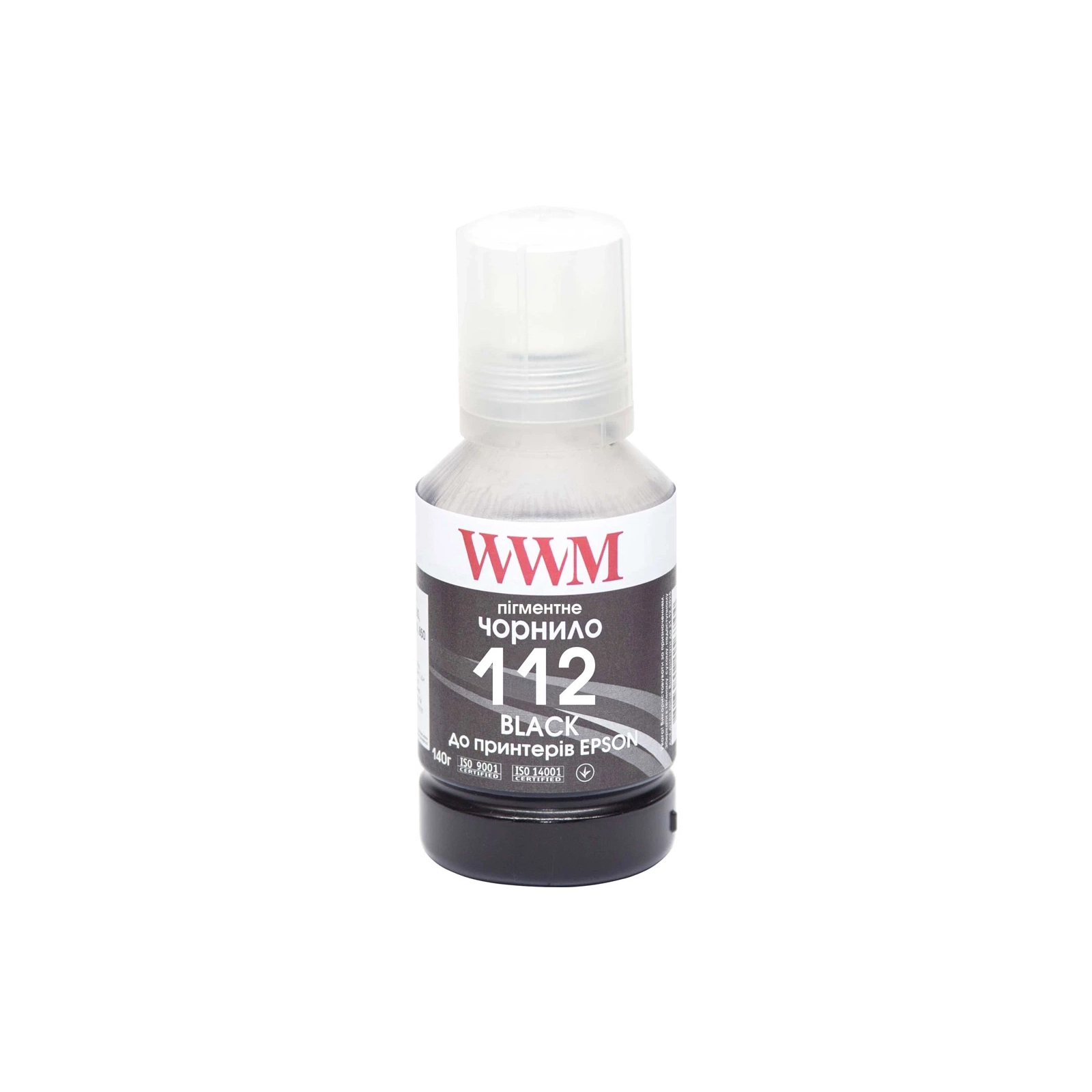 Чернила WWM Epson L11160/6490 №112 140г Black pigmented (E112BP)